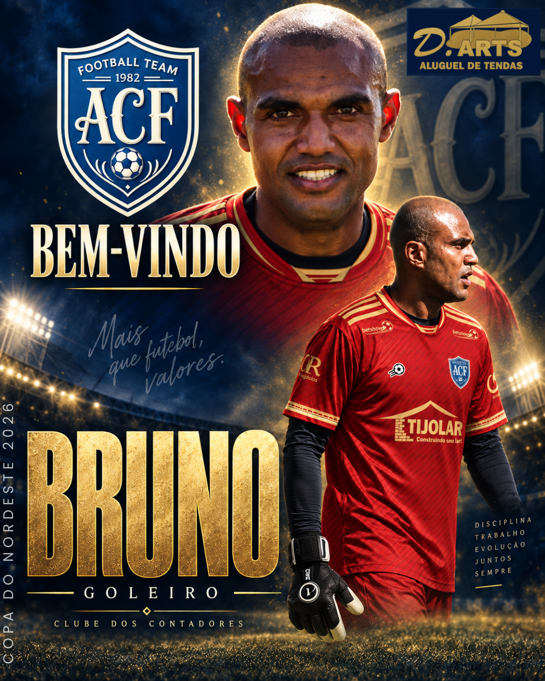 Arte oficial de Bruno, Goleiro