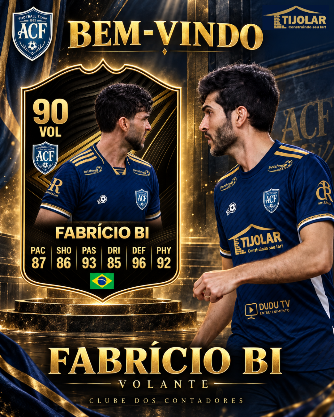 Arte oficial de Fabrício Bi, Volante