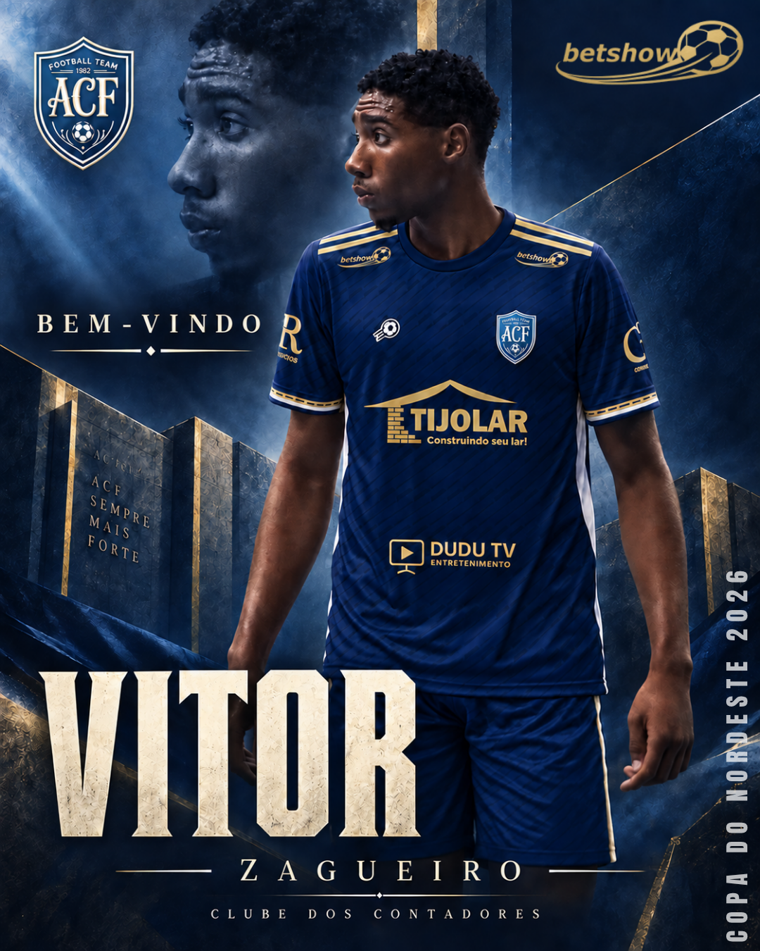 Arte oficial de Vitor, Zagueiro